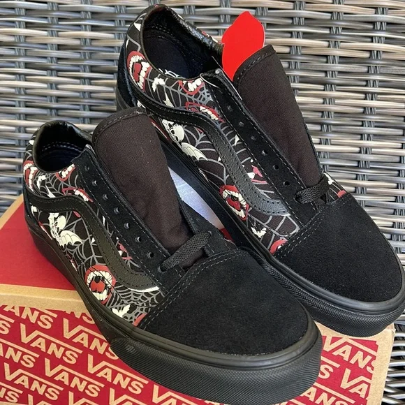 Vans Old Skool Glow Frights Black/Black MENS - Picture 7 of 16